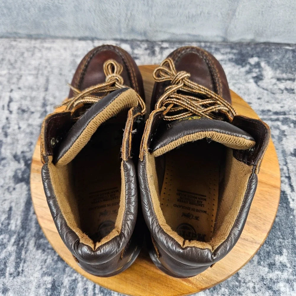 Vintage Dr. Martens 9042 Lace Up Leather Hiking Boots Men 10 Made In England 90s
